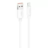 Foneng - 1m USB-A Lightning Kábel, 2.4A, (Fehér) (X108-iPhone)