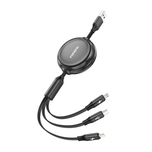 Foneng X113 3in1 Kábel - 1m - Fekete