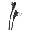 Foneng X70 Lightning kábel 3A, 1m (fekete)