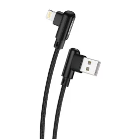 Foneng X70 Lightning kábel 3A, 1m (fekete)