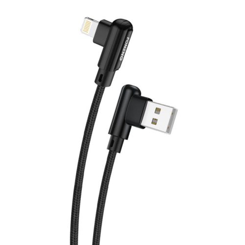 Foneng X70 Lightning kábel 3A, 1m (fekete)