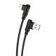 Foneng X70 Lightning kábel 3A, 1m (fekete)
