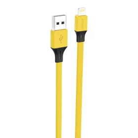   Foneng iPhone Lightning Töltőkábel - 1m, 2.4A, (Sárga) (X96)