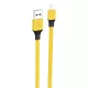 Foneng iPhone Lightning Töltőkábel - 1m, 2.4A, (Sárga) (X96)