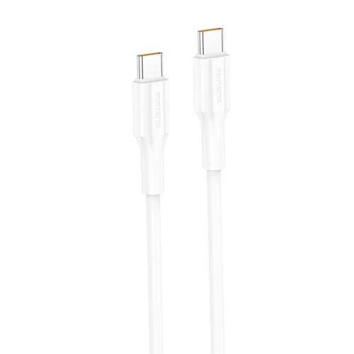 Foneng 60W USB-C Kábel, - 1m, (Fehér) (XS01-Type-C-to-Type)