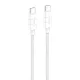 Foneng 60W USB-C – USB-C Töltőkábel, 1.2m (Fehér) (XS02-C-C-White)