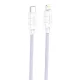 Foneng 1.2m USB-C Lightning Kábel, 27W Gyorstöltés, (Lila) (XS02 C-iP purple)