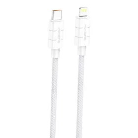   Foneng 1.2m USB-C Lightning Kábel, 27W Gyorstöltés (XS02-C-iP-White)