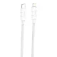 Foneng 1.2m USB-C Lightning Kábel, 27W Gyorstöltés (XS02-C-iP-White)