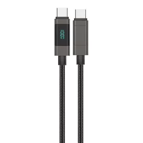 Foneng 100W USB-C Kábel, 1.2m (Fekete) (XS05 C-C)
