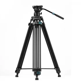   Fotopro DV-3C Carbon-Fiber Video-Tripod (185cm Szénszálas Állvány) + Video-Fluid Fej