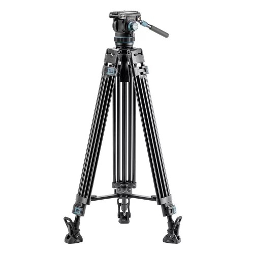 Fotopro DV-5A nagy teherbírású videóállvány + folyadék csillapítású fej - Heavy-Duty Fluid Head Video Tripod