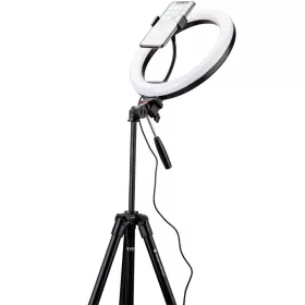   Fotopro 30cm RGB Színes LED Körfény körlámpa Ringlight + 149cm Tripod állvány