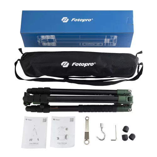 Fotopro X-Go Chameleon alumínium tripod (zöld)