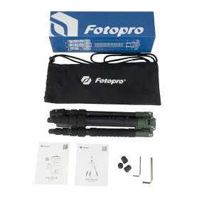 Fotopro X-Go Gecko alumínium tripod (zöld)