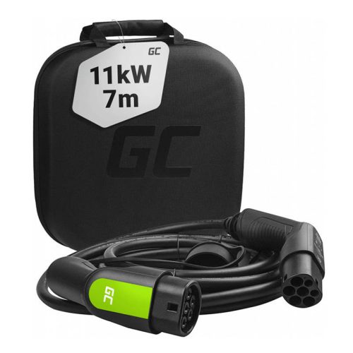 Green Cell EV12 elektromos autó töltőkábel 11 kW, 16A, 7 m (Type 2 - Type 2) Tesla Model 3 / S / X / Y