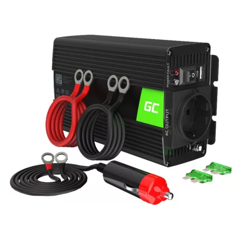 Green Cell 12V/230V 300W/600W Iverter Átalakító (INV01DE)
