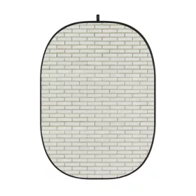   Godox Fehér Téglafal Mintás Fotó-Stúdió Háttér -150x200 cm Összecsukható
