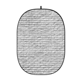   Godox Fehér Téglafal Mintás Fotó-Stúdió Háttér -150x200 cm Összecsukható