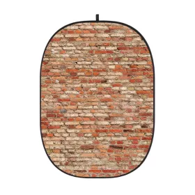   Godox Vörös Téglafal Mintás Fotó-Stúdió Háttér -150x200 cm Összecsukható