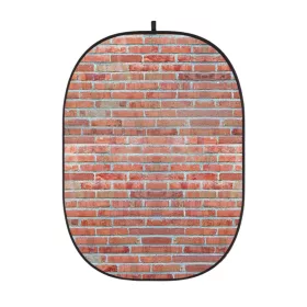   Godox Vörös Téglafal Mintás Fotó-Stúdió Háttér -150x200 cm Összecsukható