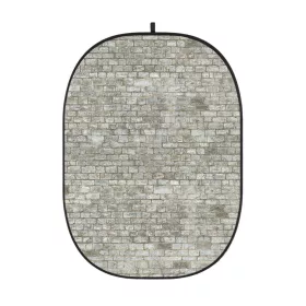   Godox Fehér Téglafal Mintás Fotó-Stúdió Háttér -150x200 cm Összecsukható