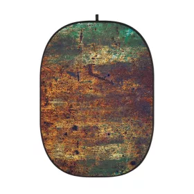   Godox Zöldes-narancs-Rozsdás-fal Mintás Fotó-Stúdió Háttér -150x200 cm Összecsukható