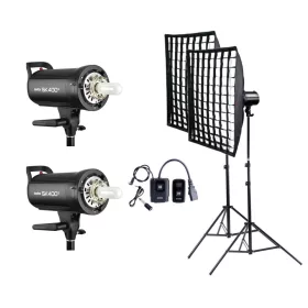 Godox SK400ll dupla stúdióvaku szett (Complete Flash kit)