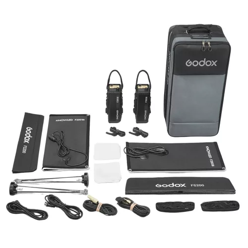 Godox KNOWLED F200Bi 2 lámpás készlet