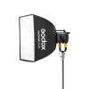 Godox GS33 Softbox 90x90 KNOWLED MG1200Bi kétszínű LED lámpához