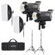 Godox Litemons LA150Bi Bi-Color Dupla Videólámpa Kit Okos Vezérléssel