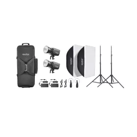   Godox Litemons LA200R K2 RGB Színes LED videólámpa 2 lámpás Kit (Fekete)