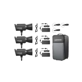   Godox Litemons LA300Bi Bi-Color LED videólámpa 3 lámpás Kit (Fekete)