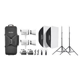   Godox Litemons LA300R RGB Színes LED dupla videólámpa Kit (Fehér)
