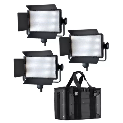 Godox LED500W tripla LED panel szett