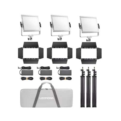 Godox Litemons LP1200BI Bi-Color tripla LED panel/videólámpa szett
