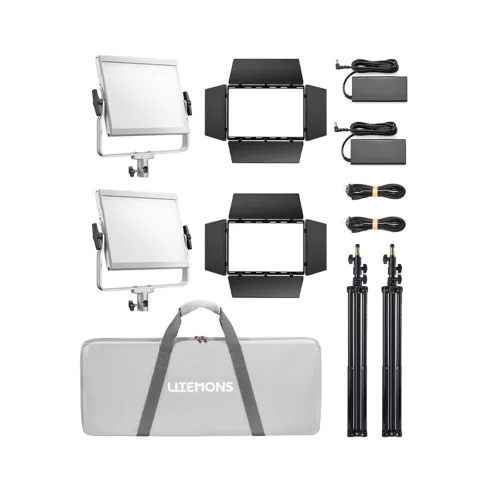 Godox Litemons LP400Bi Bi-color dupla LED panel videólámpa szett