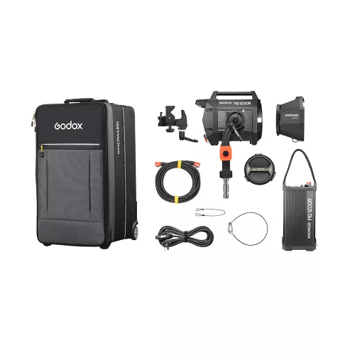 Godox Knowled MG1200R K1 RGB Lámpa készlet -gurulós bőrönd