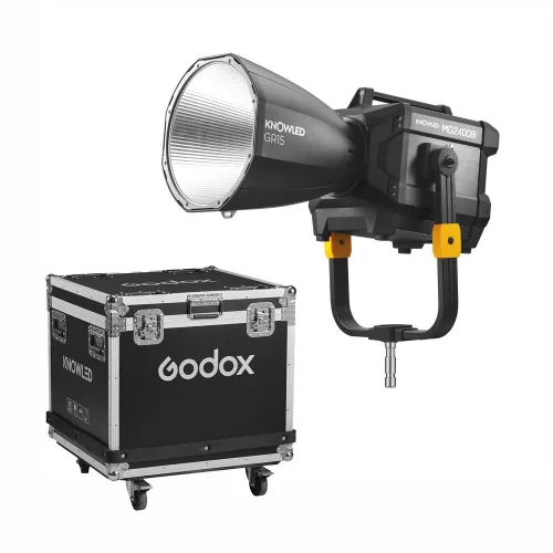Godox Knowled MG2400Bi Bi-color LED Lámpa készlet -flightcase, gurulós tároló doboz
