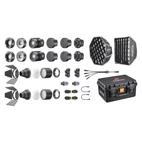 Godox KNOWLED MS60R K2 RGB dupla LED lámpa szett