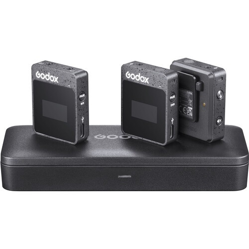 Godox MoveLink II M2 2.4Ghz Mikrofon Rendszer -Vezetéknélküli Mic |2+1