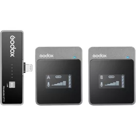  Godox MoveLink LT2 2.4GHz Mikrofon Kit -Apple iOS/ iPhone Lightning Vezetéknélküli Mic |2+1