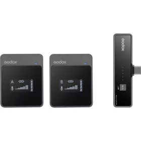   GODOX MOVELINK UC2  2.4GHz USB-C Vezeték nélküli Mikrofon Kit (USB-C / PC-Android csatlakozóval) | 2+1