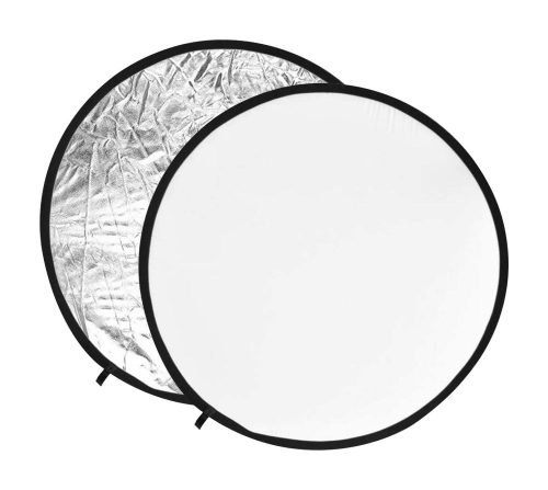 Godox 2in1 Ezüst & Fehér Derítőlap -Fotós Refklektor & Derítő háttér (60cm) [RFT-02]