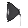 Godox SGU8080 S-Type 80x80cm Rendszervaku Softbox & S2 rendszervaku adapter