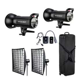 Godox SK300ll dupla stúdióvaku szett (Travel kit)