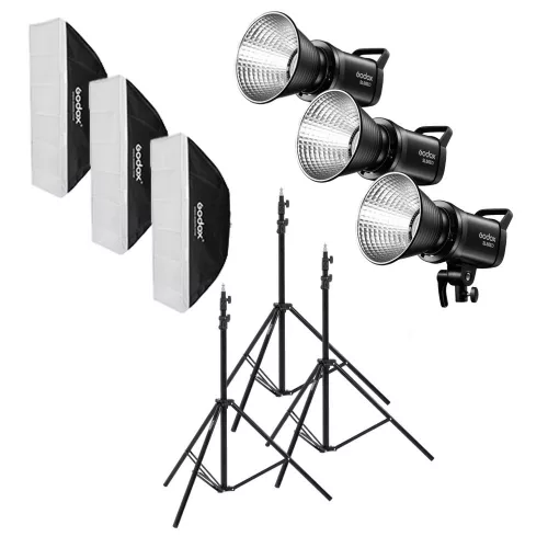 Godox SL60llD tripla videólámpa szett
