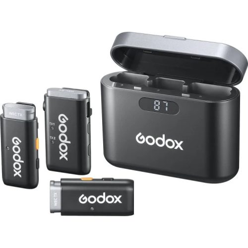Godox WEC KIT2 2,4GHz Vezeték Nélküli Mikrofon Rendszer |2+1