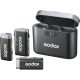Godox WEC KIT2 2,4GHz Vezeték Nélküli Mikrofon Rendszer |2+1