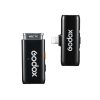 Godox WES1 KIT1 2,4 GHz Vezeték nélküli Apple Lightning mikrofon Kit |1+1